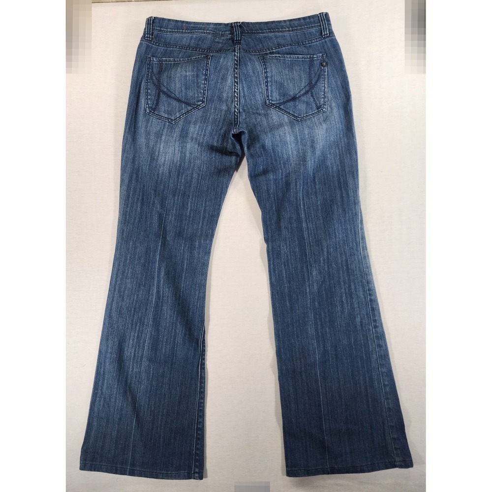 !iT Jeans Hottie Y2k Flare Women 32 Long Bootcut Blue Medium Wash Stretch Denim - Picture 10 of 10